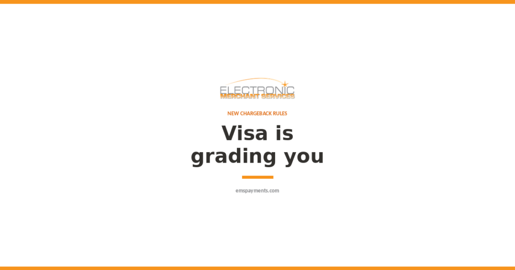 Visa VAMP new chargeback rules graphic from Electronic Merchant Services