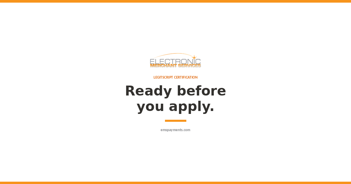 LegitScript certification: ready before you apply