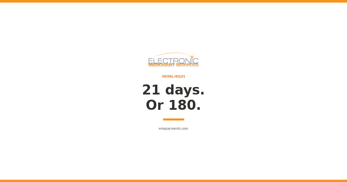How long can PayPal hold your money: 21 days, or 180